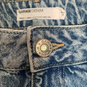 Garage Denim- street wide leg.  size 7